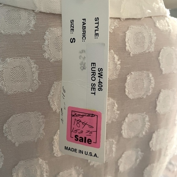 Andria Lieu Designer White Sheer Blouse Small - Picture 6 of 6